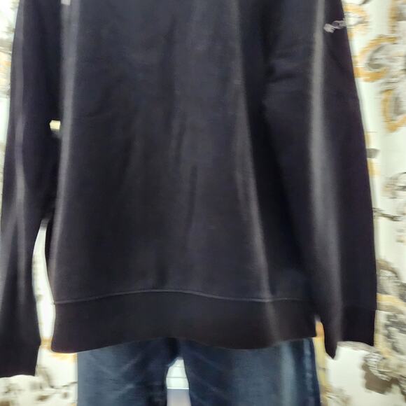 Columbia Pullover Sweatshirt Women's Size Large Black Logo Cotton Blend - Picture 5 of 8